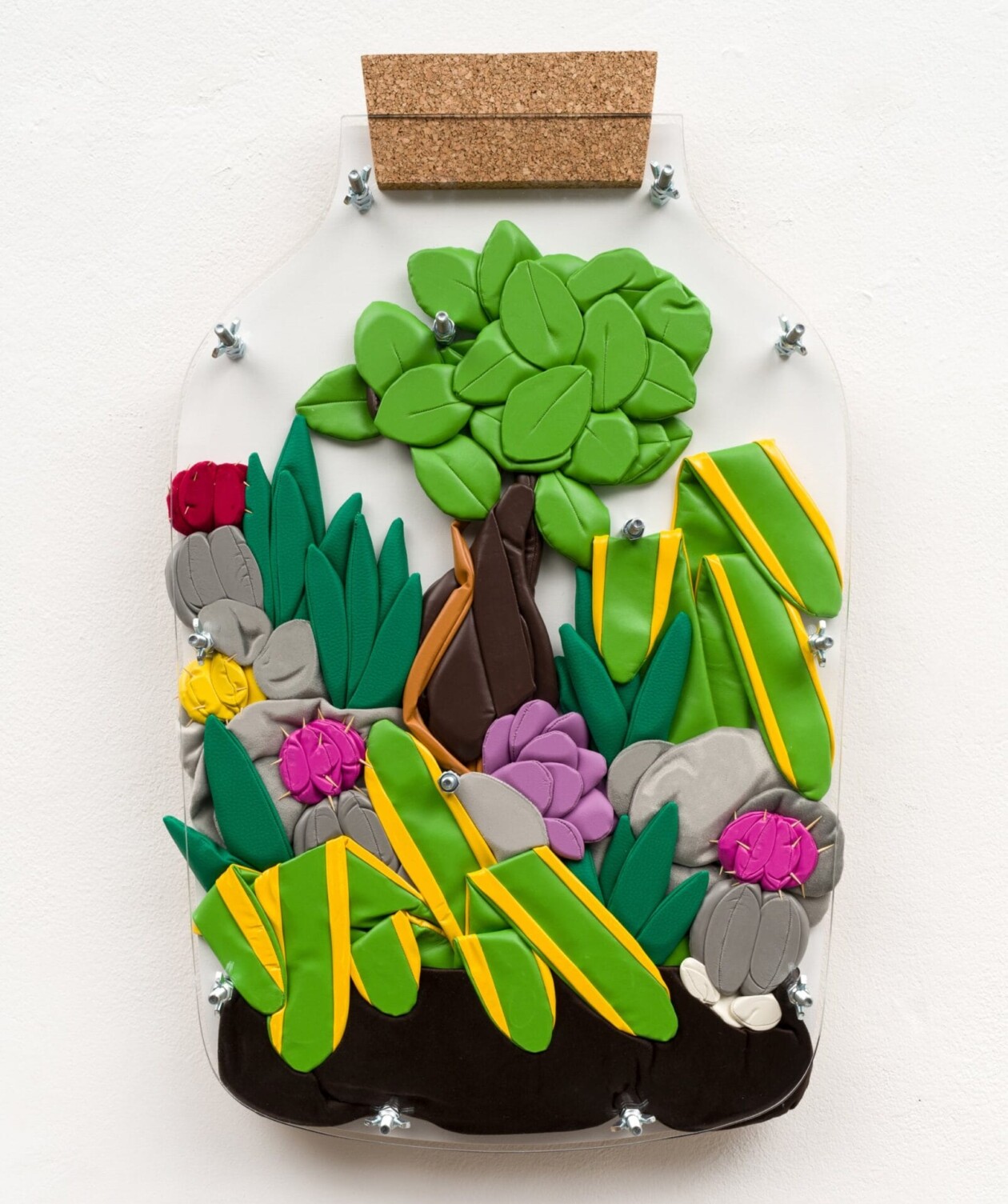 Claustrophobic, Acrylic Pressed Textile Plant Sculptures By Ant Hamlyn (10)