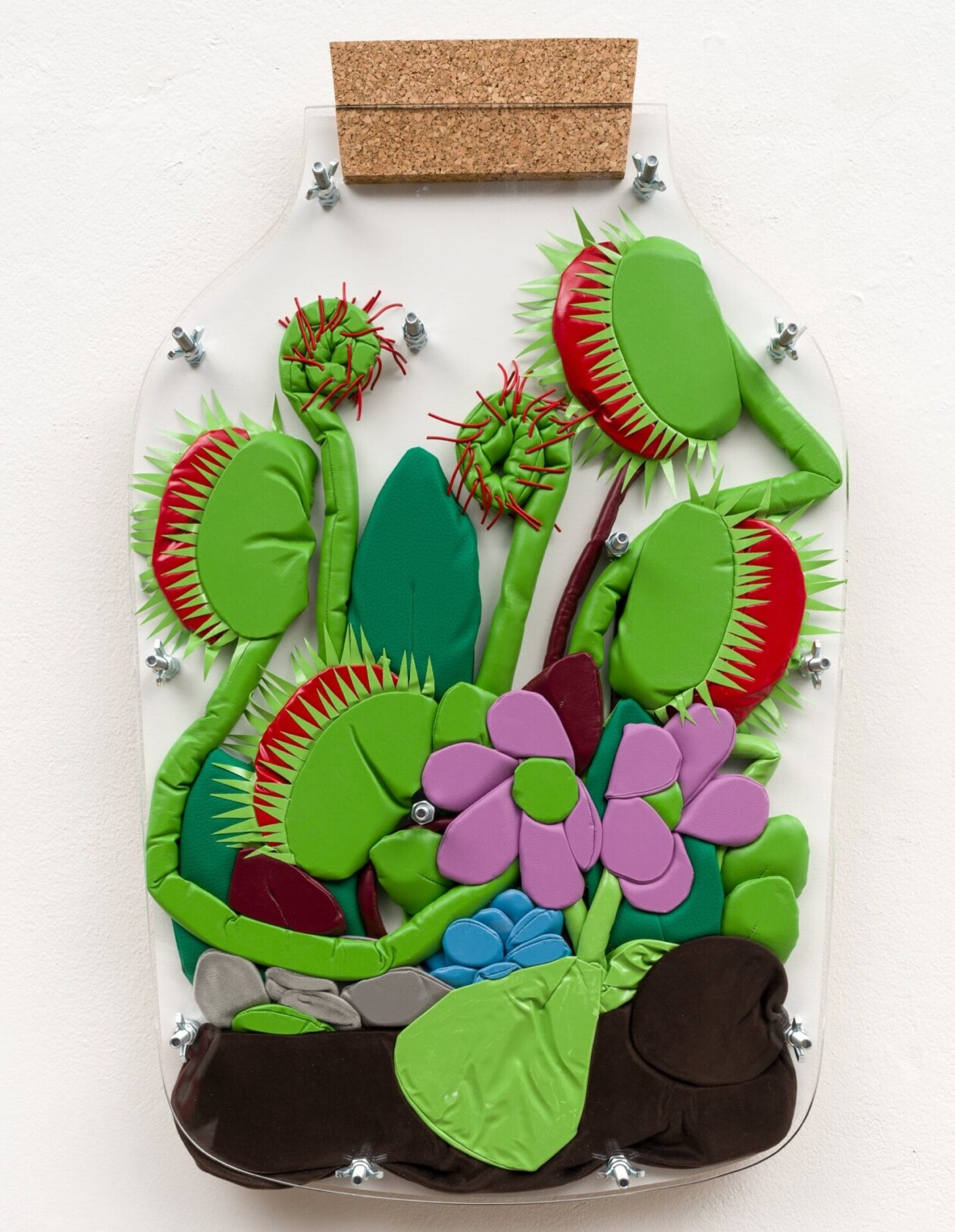 Claustrophobic, Acrylic Pressed Textile Plant Sculptures By Ant Hamlyn (11)
