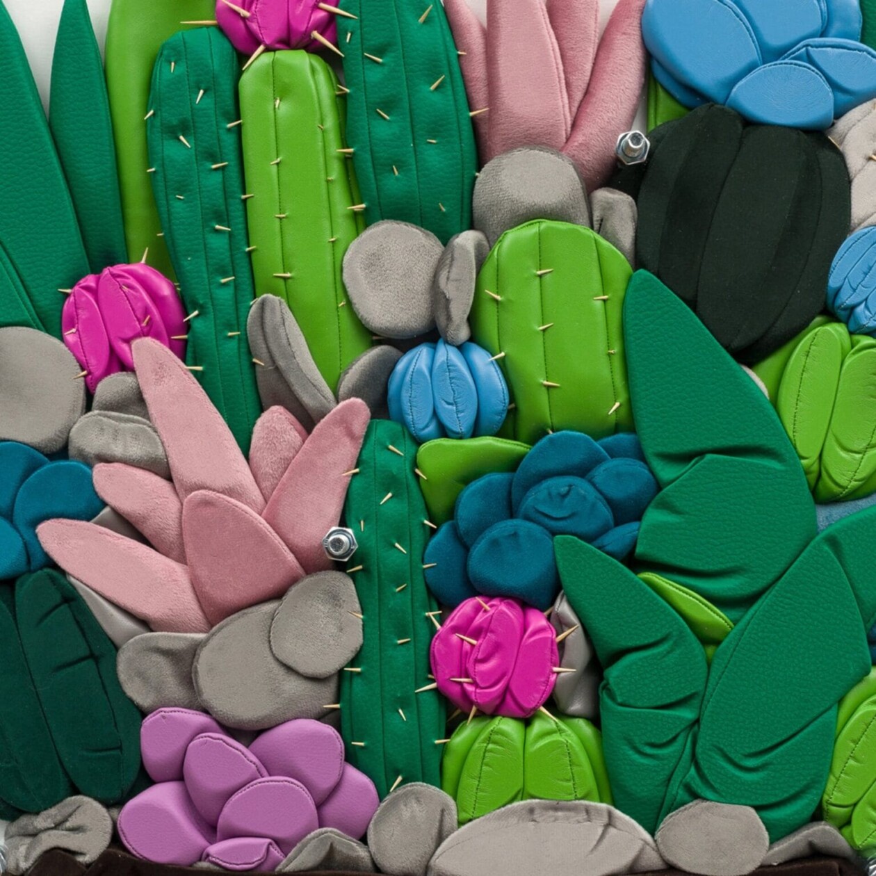 Claustrophobic, Acrylic Pressed Textile Plant Sculptures By Ant Hamlyn (14)