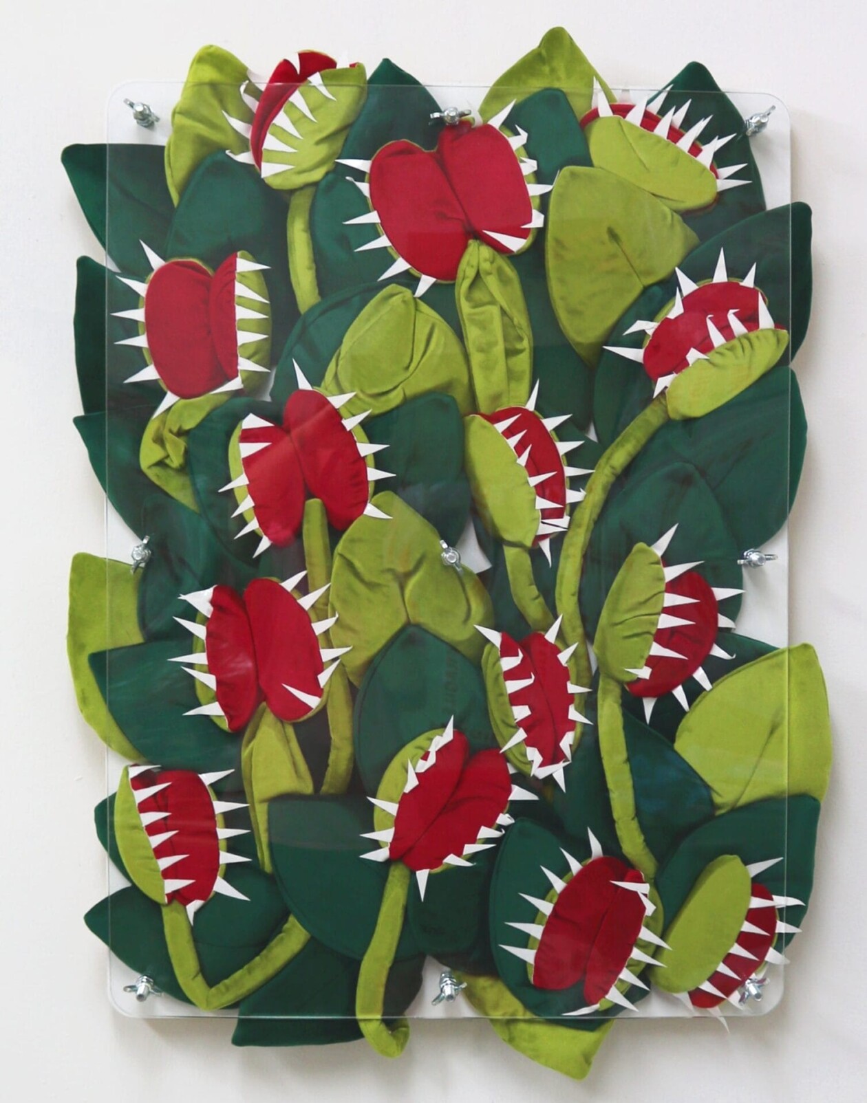 Claustrophobic, Acrylic Pressed Textile Plant Sculptures By Ant Hamlyn (6)