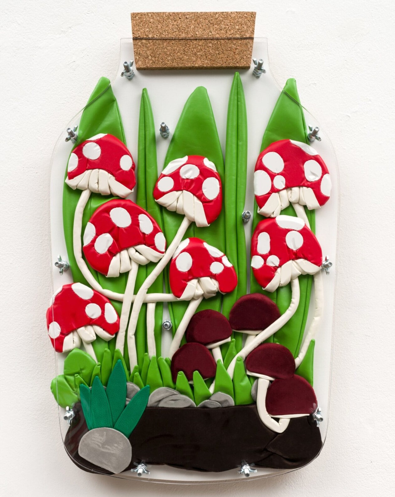 Claustrophobic, Acrylic Pressed Textile Plant Sculptures By Ant Hamlyn (9)