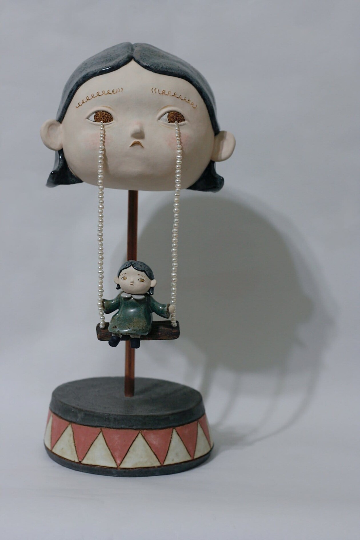 Delicate Ceramic Sculptures Of Figures Crying Pearls By First Of May Studio (1)