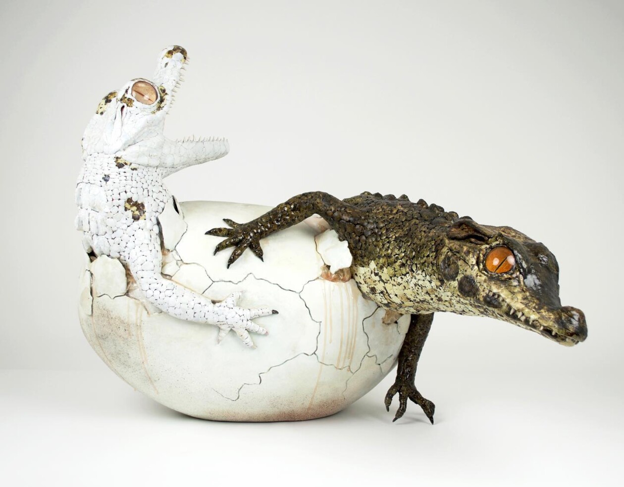 Fantastic Eggshell Sculptures Of Earth's Most Ancient Denizens By Sarah Lee (2)
