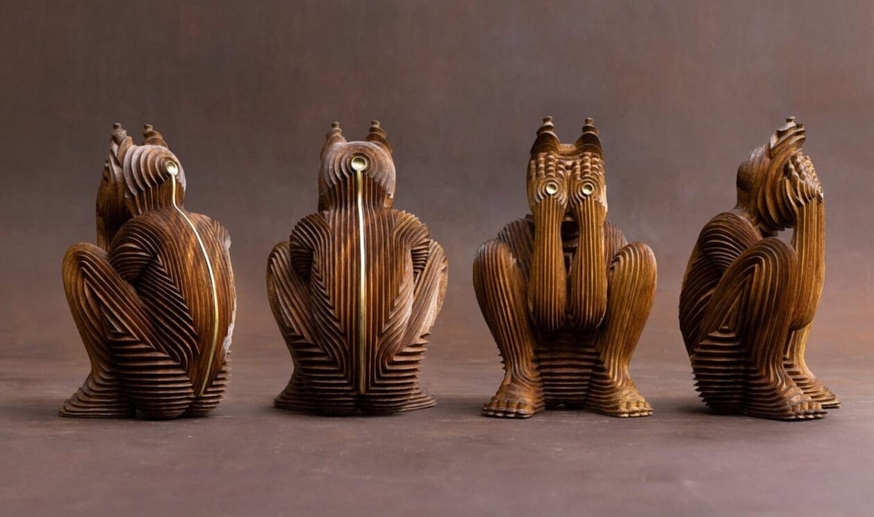 Intriguing Wood Sculptures Of Unearthly Creatures By Spencer Hansen (4)