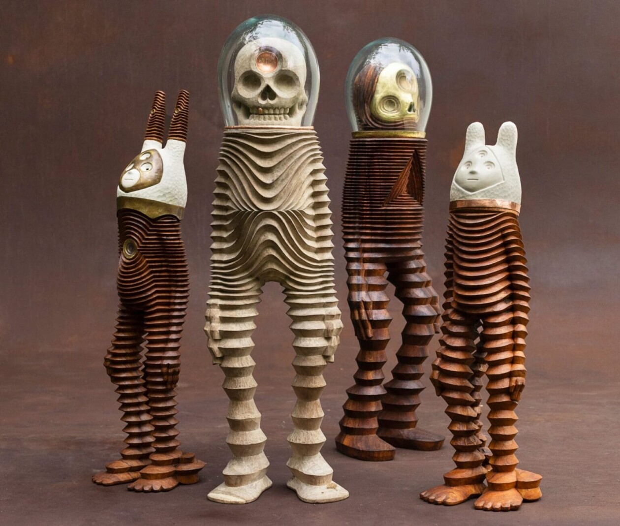 Intriguing Wood Sculptures Of Unearthly Creatures By Spencer Hansen (5)