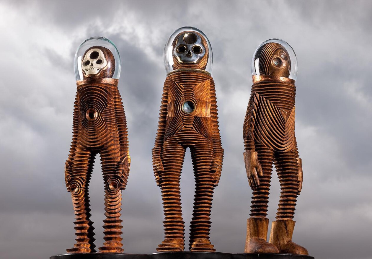 Intriguing Wood Sculptures Of Unearthly Creatures By Spencer Hansen (9)