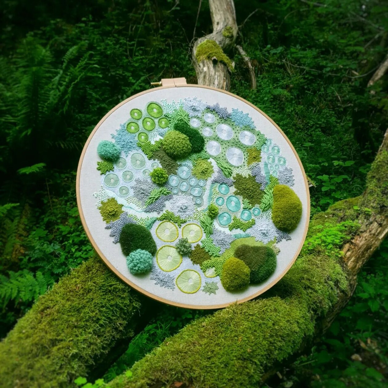 Marvelous Embroideries Inspired By Moss, Coral, And Lichen Forms By Hannah Kwasnycia (3)