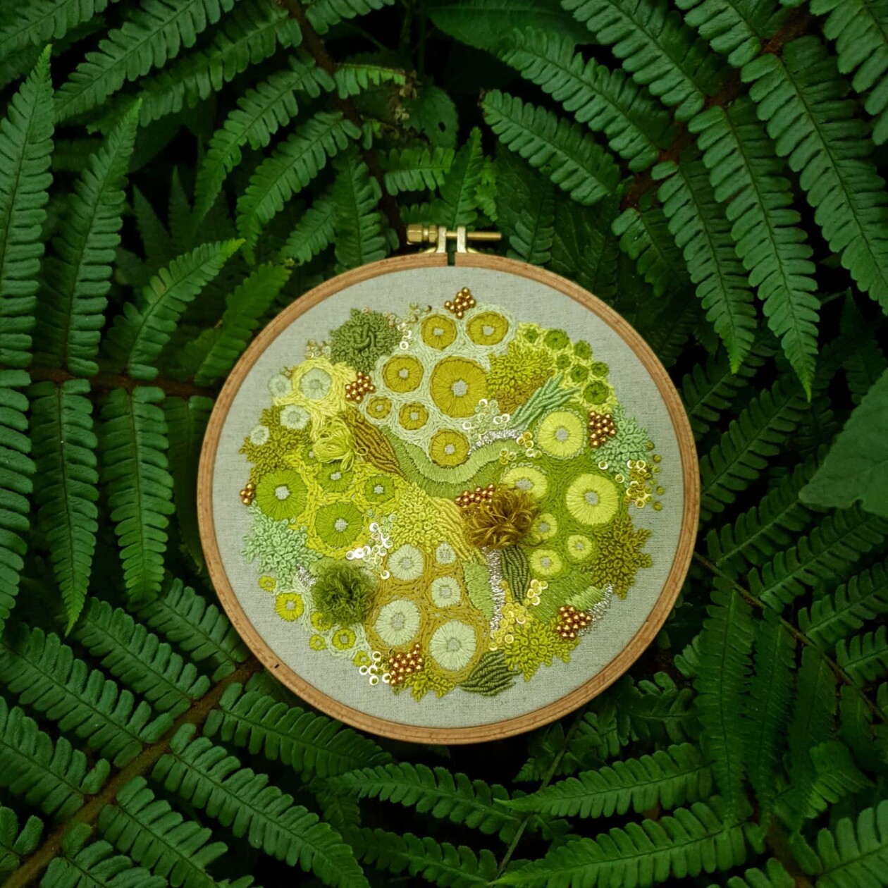 Marvelous Embroideries Inspired By Moss, Coral, And Lichen Forms By Hannah Kwasnycia (5)