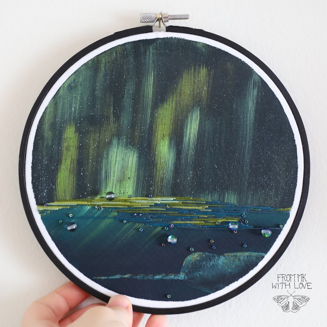 Painting And Embroidery Combined To Make Stunning Mixed Media Animal And Natural Landscape Artworks By Mk Metten (20)