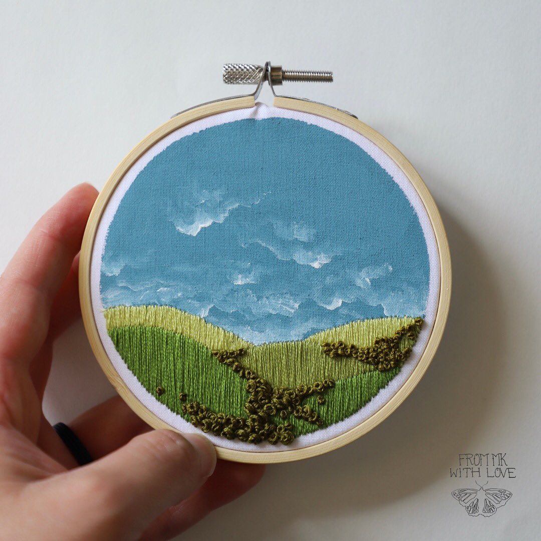 Painting And Embroidery Combined To Make Stunning Mixed Media Animal And Natural Landscape Artworks By Mk Metten (21)