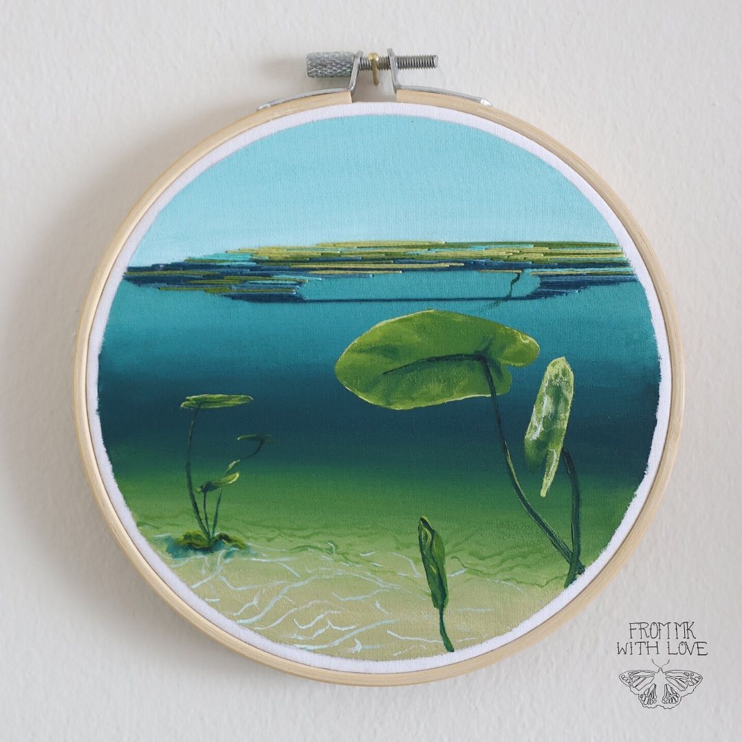 Painting And Embroidery Combined To Make Stunning Mixed Media Animal And Natural Landscape Artworks By Mk Metten (22)