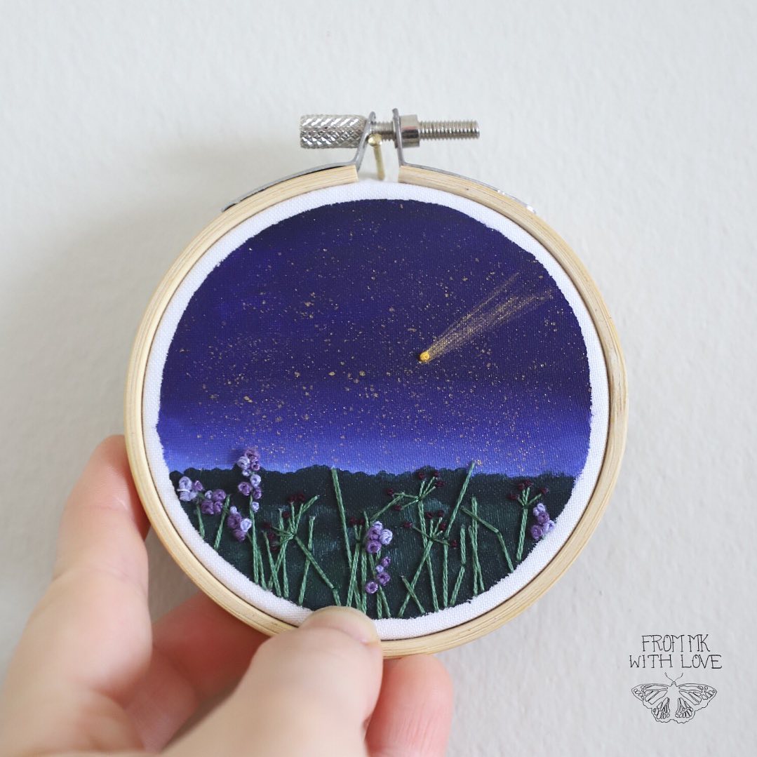 Painting And Embroidery Combined To Make Stunning Mixed Media Animal And Natural Landscape Artworks By Mk Metten (25)