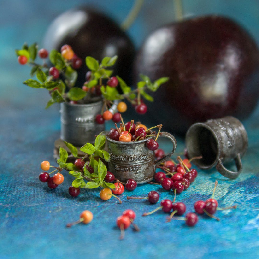 Polymer Clay Food And Plant Sculptures By Rina Vellichor (26)