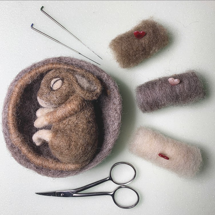 Realistic Animal Needle Felted Sculptures By Tracey Turner (7)