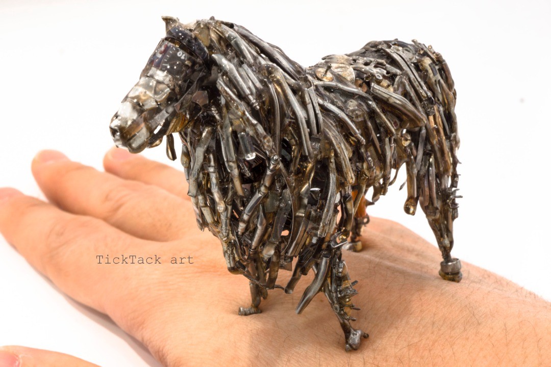Spare Parts Of Clocks And Glasses Upcycled Into Incredible Animal Sculptures By Megane Tokei Ito (1)