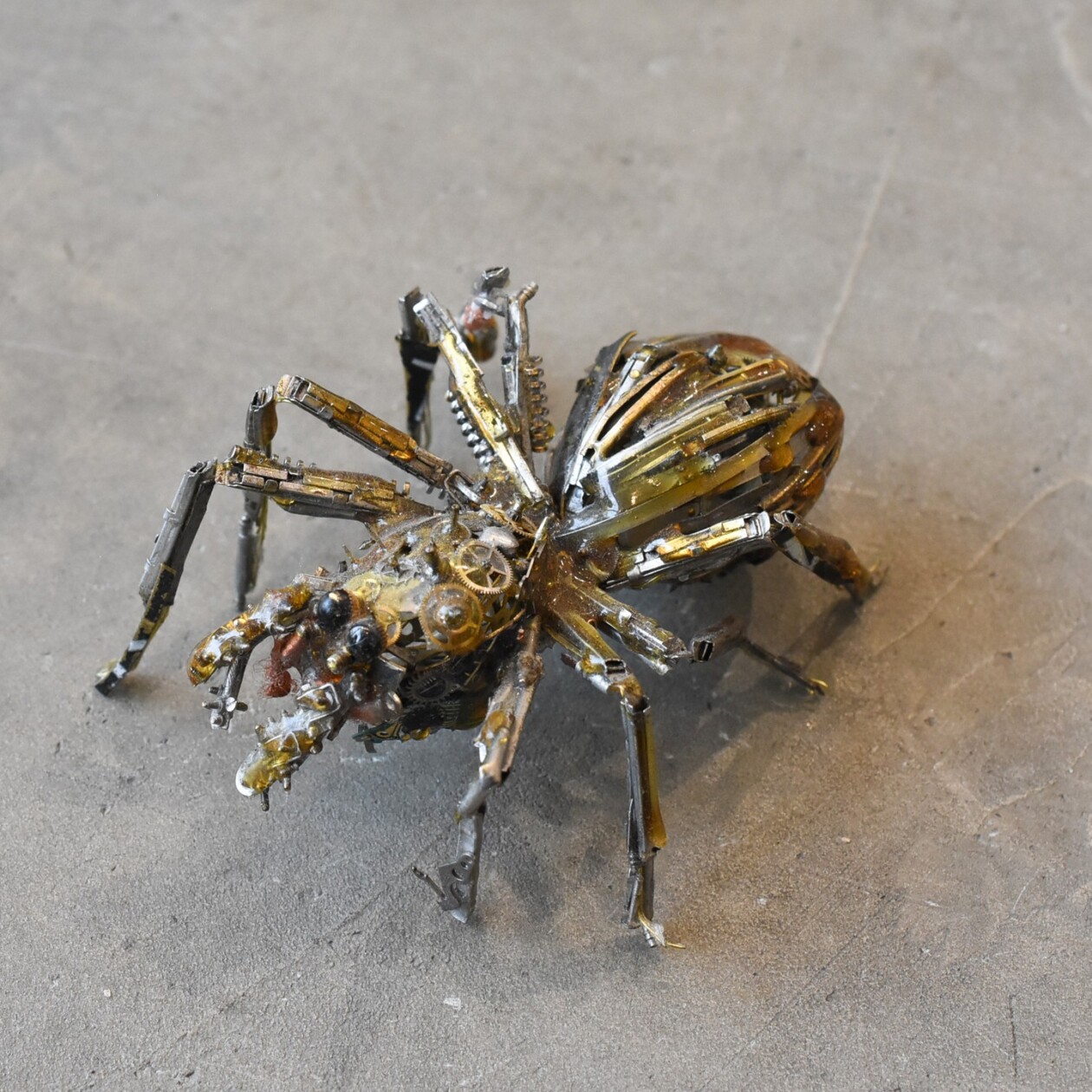 Spare Parts Of Clocks And Glasses Upcycled Into Incredible Animal Sculptures By Megane Tokei Ito (13)