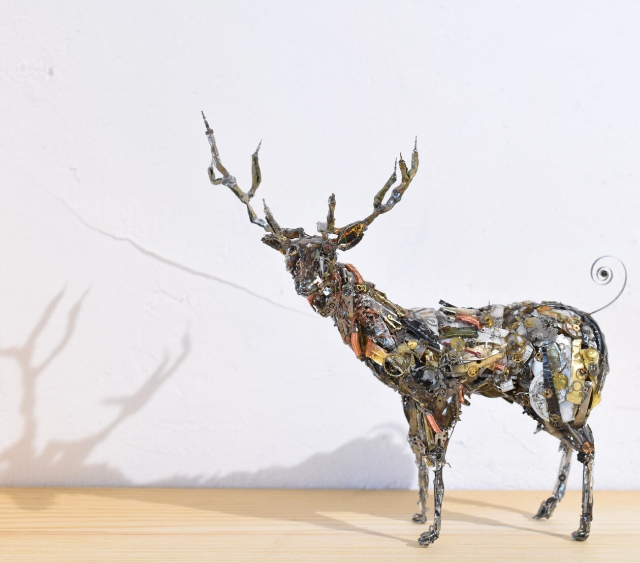 Spare Parts Of Clocks And Glasses Upcycled Into Incredible Animal Sculptures By Megane Tokei Ito (18)