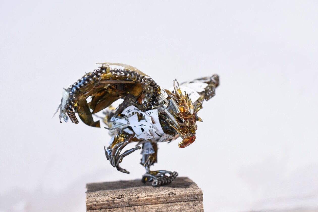 Spare Parts Of Clocks And Glasses Upcycled Into Incredible Animal Sculptures By Megane Tokei Ito (21)