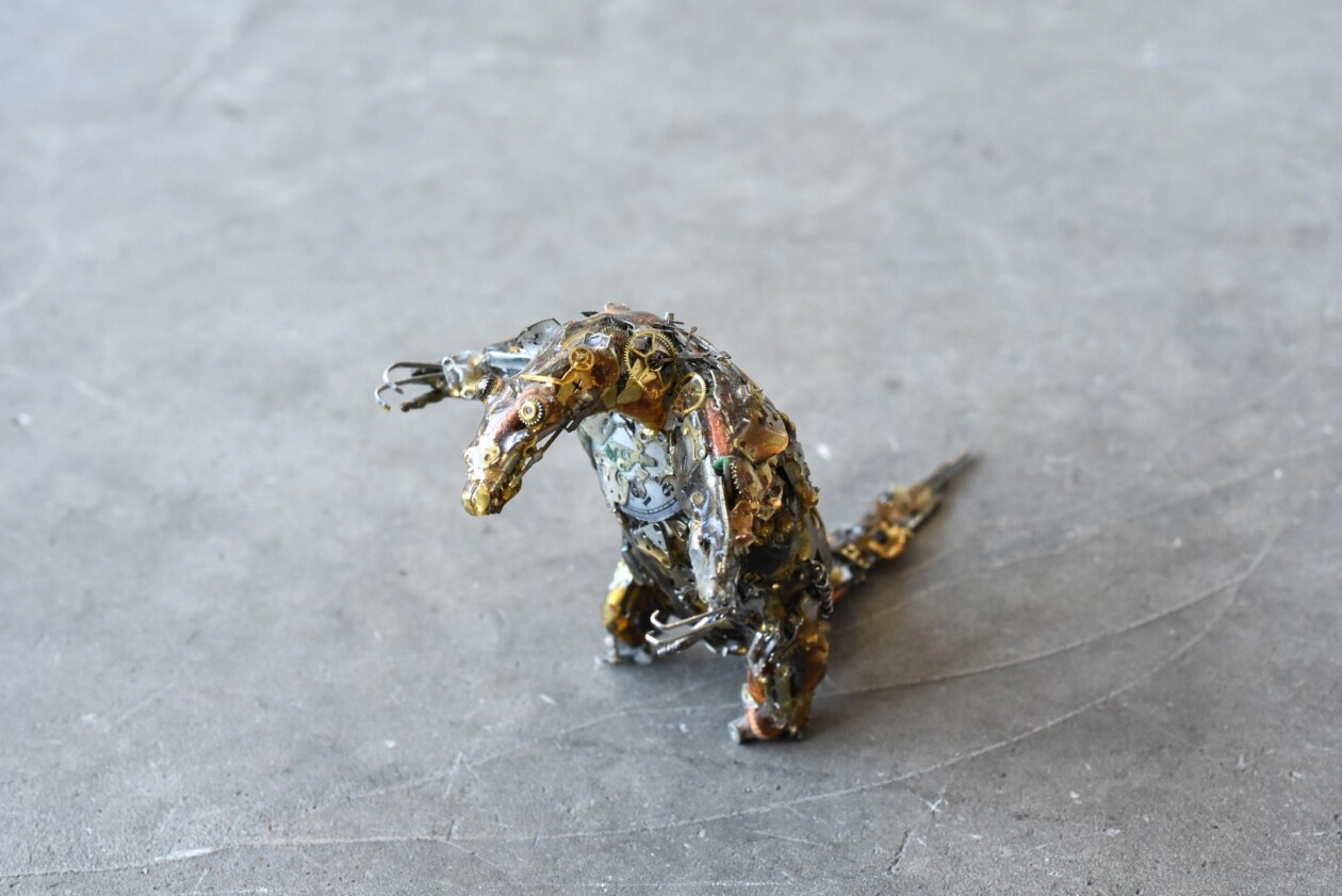 Spare Parts Of Clocks And Glasses Upcycled Into Incredible Animal Sculptures By Megane Tokei Ito (23)