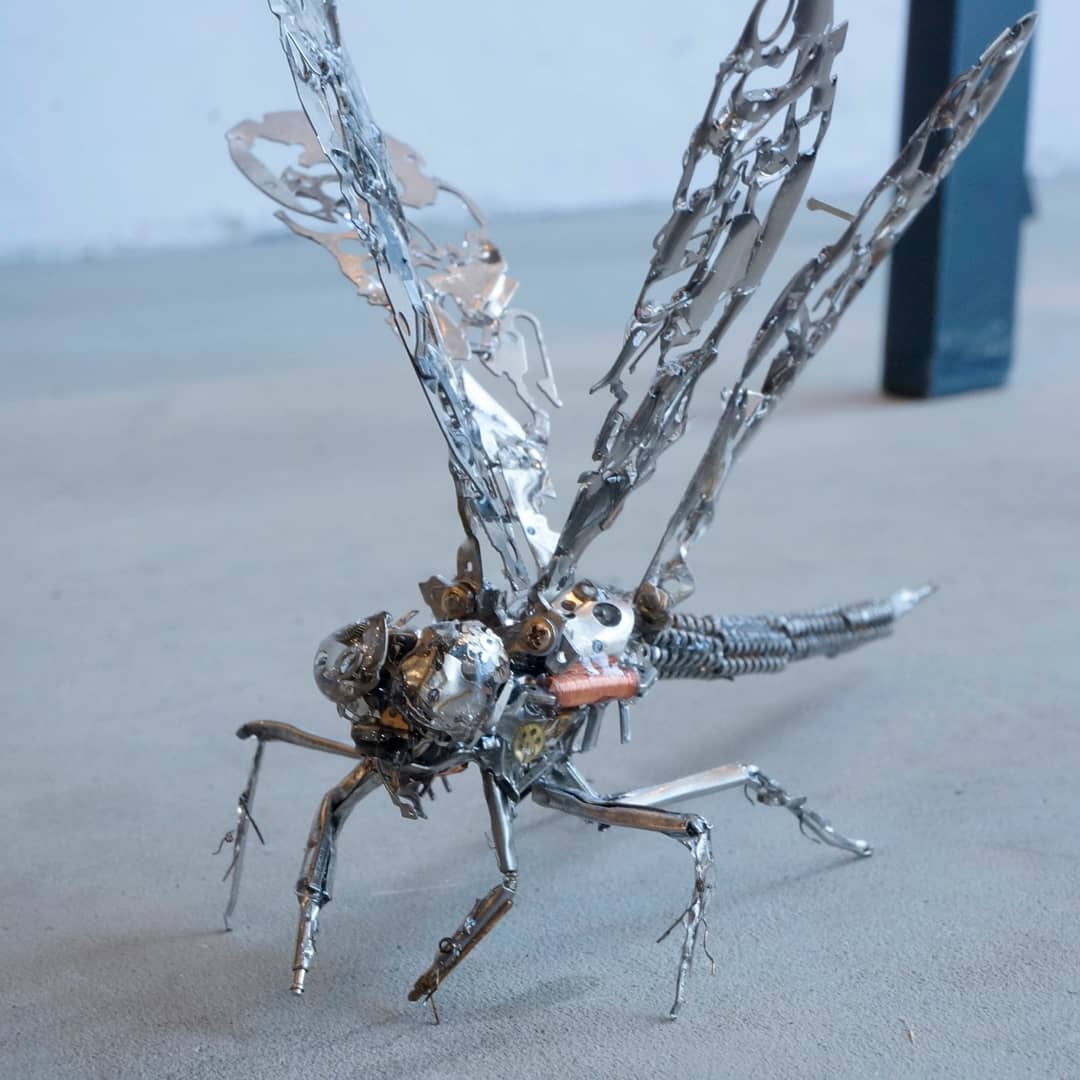 Spare Parts Of Clocks And Glasses Upcycled Into Incredible Animal Sculptures By Megane Tokei Ito (4)