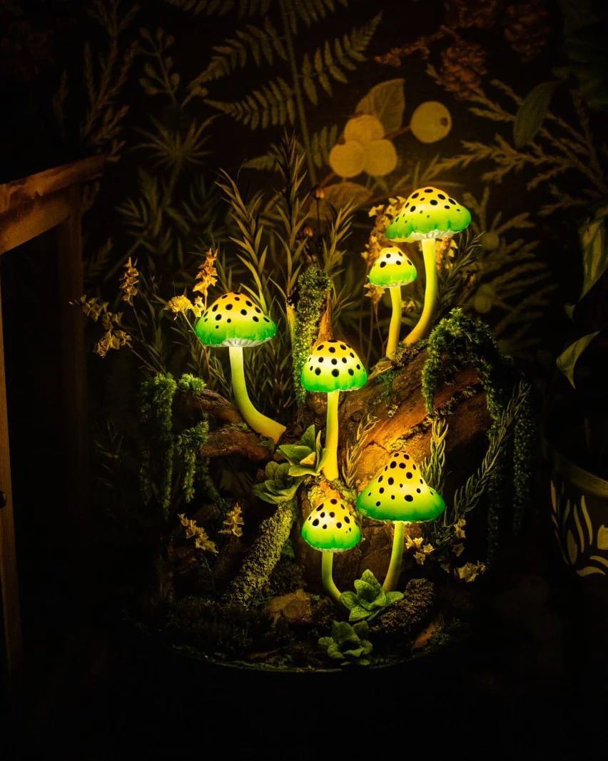 Wonderful Mushroom Lamps With Vivid Colors By Katya Sneg (5)