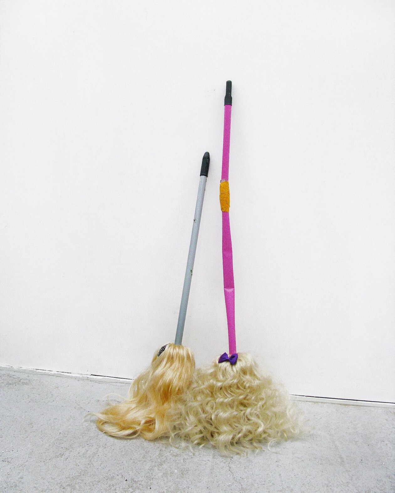 After The Waves (the Waifs) Surreal Sculptures Of Brooms With Human Hairs By Vincent Olinet (5)