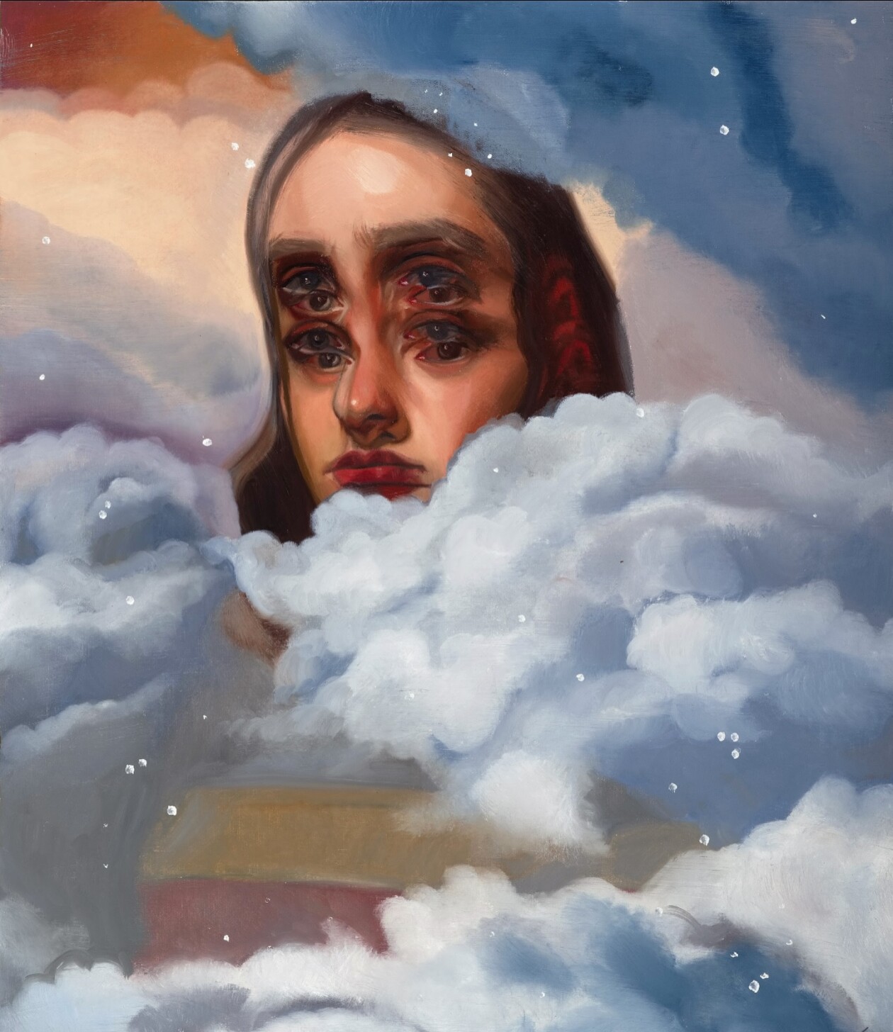 Alex Garant Overlaps Repeated Female Figures To Create Unique And Hypnotizing Portrait Paintings (5)