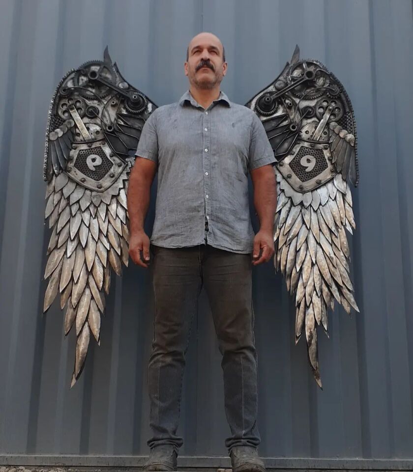 Amazing figurative scrap metal sculptures by Hasan Keshavarz ...