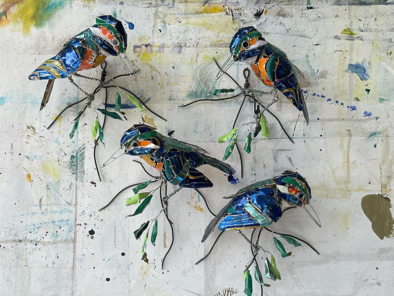 Bird Sculptures Made From Recycled Metal Scraps By Barbara Franc (15)