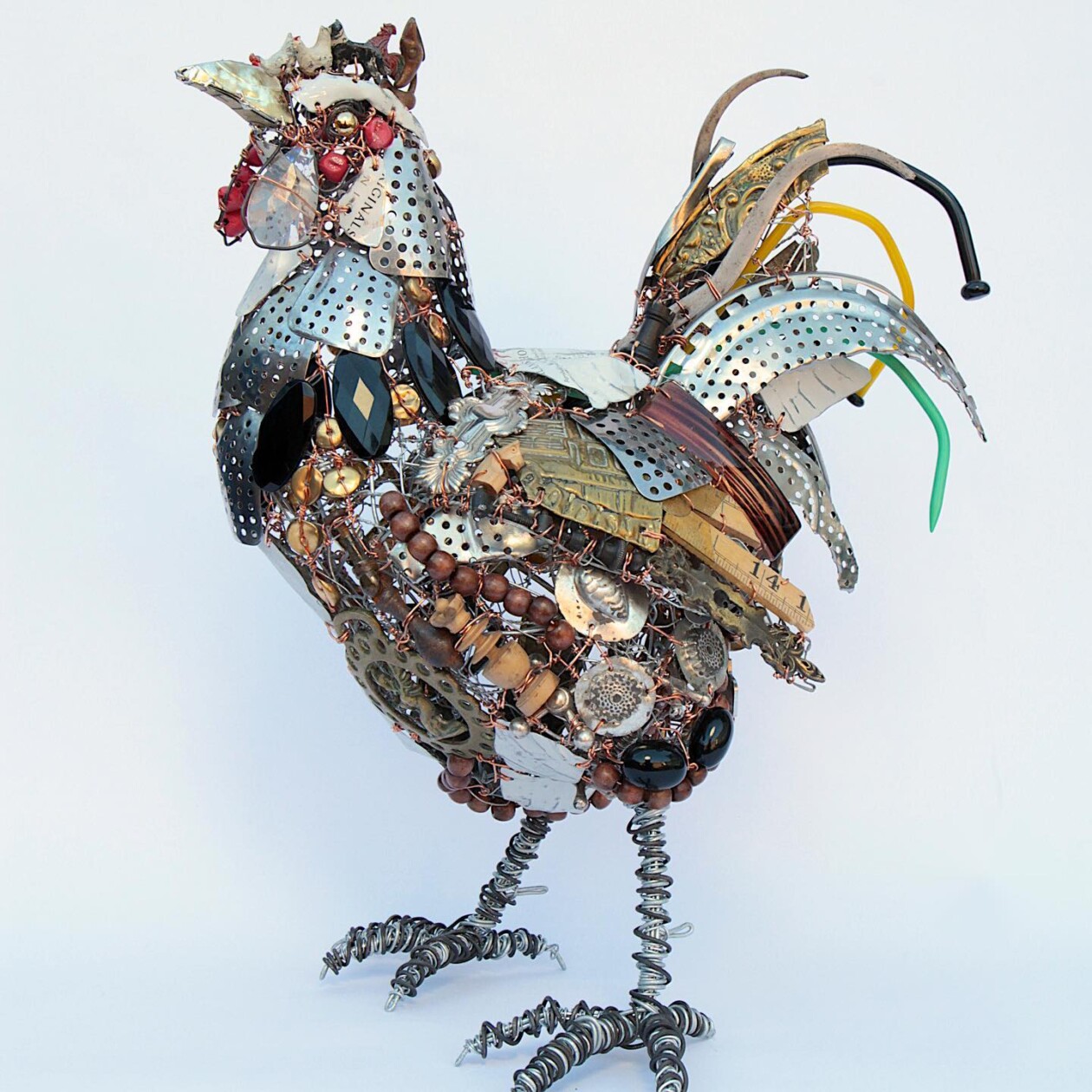 Bird Sculptures Made From Recycled Metal Scraps By Barbara Franc (4)