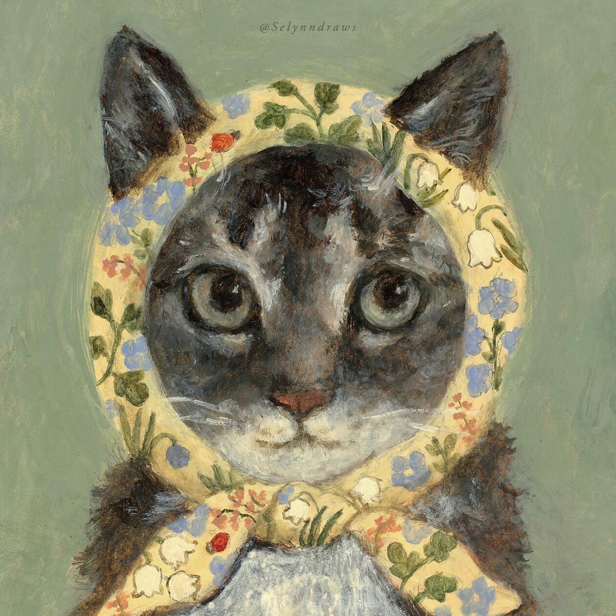 Cute Personified Cat Paintings By Korean Artist Selynn Lee (9)