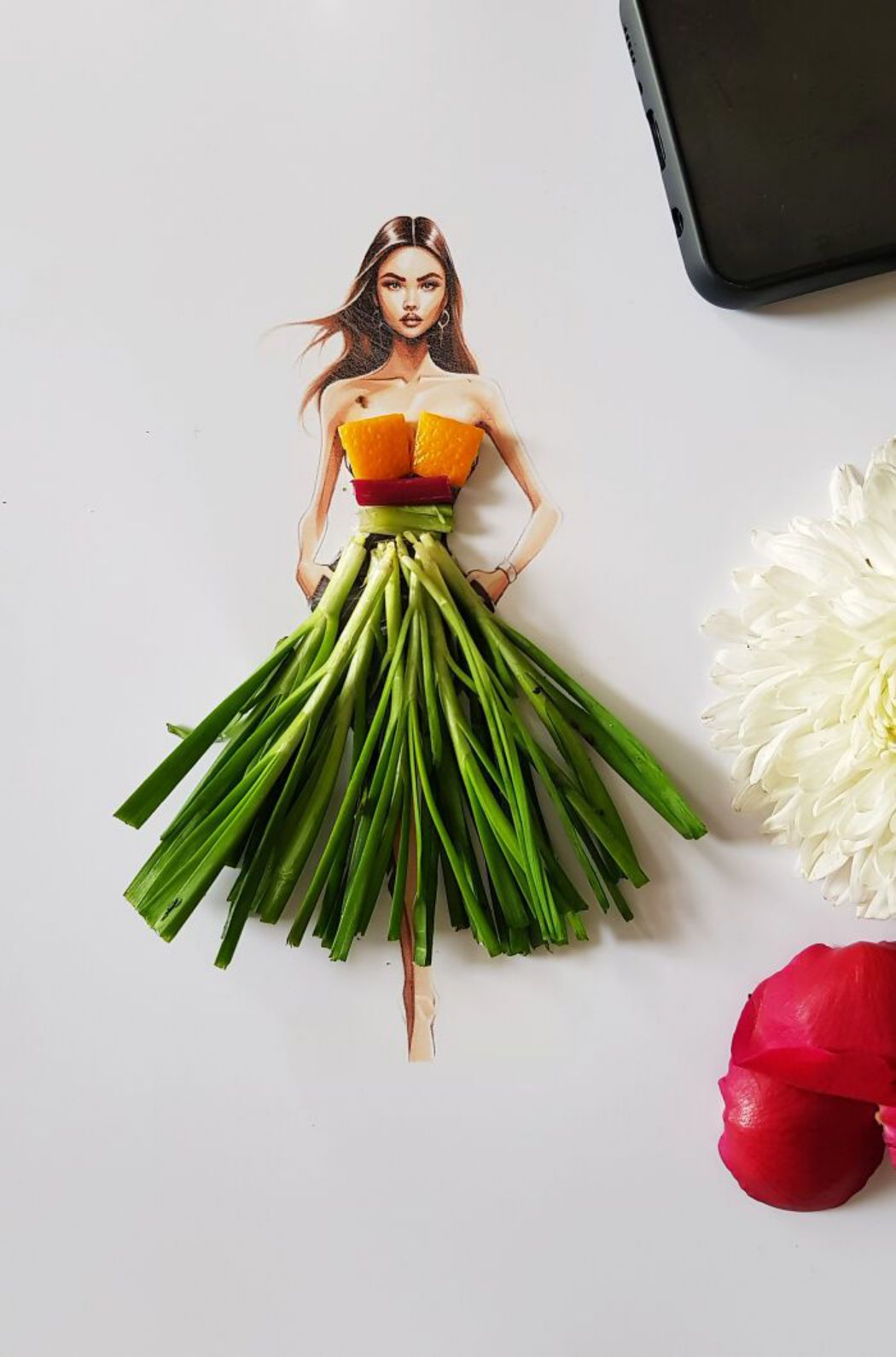 Digital Artist Monika Creates Unique Dresses Using Pulses, Fruit, And Vegetables (11)