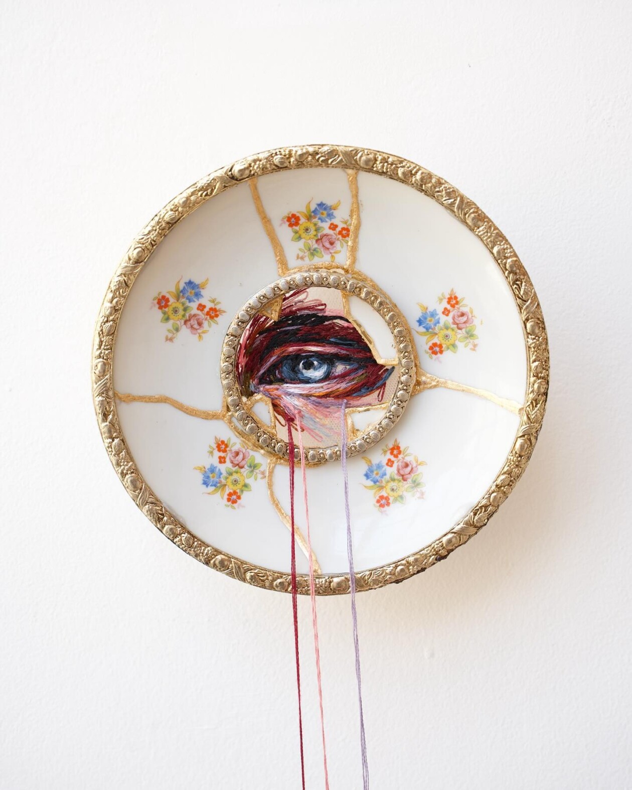 Embroidered Kintsugi, Delicate And Meaningful Mixed Media Artworks By Kathrin Marchenko (1)