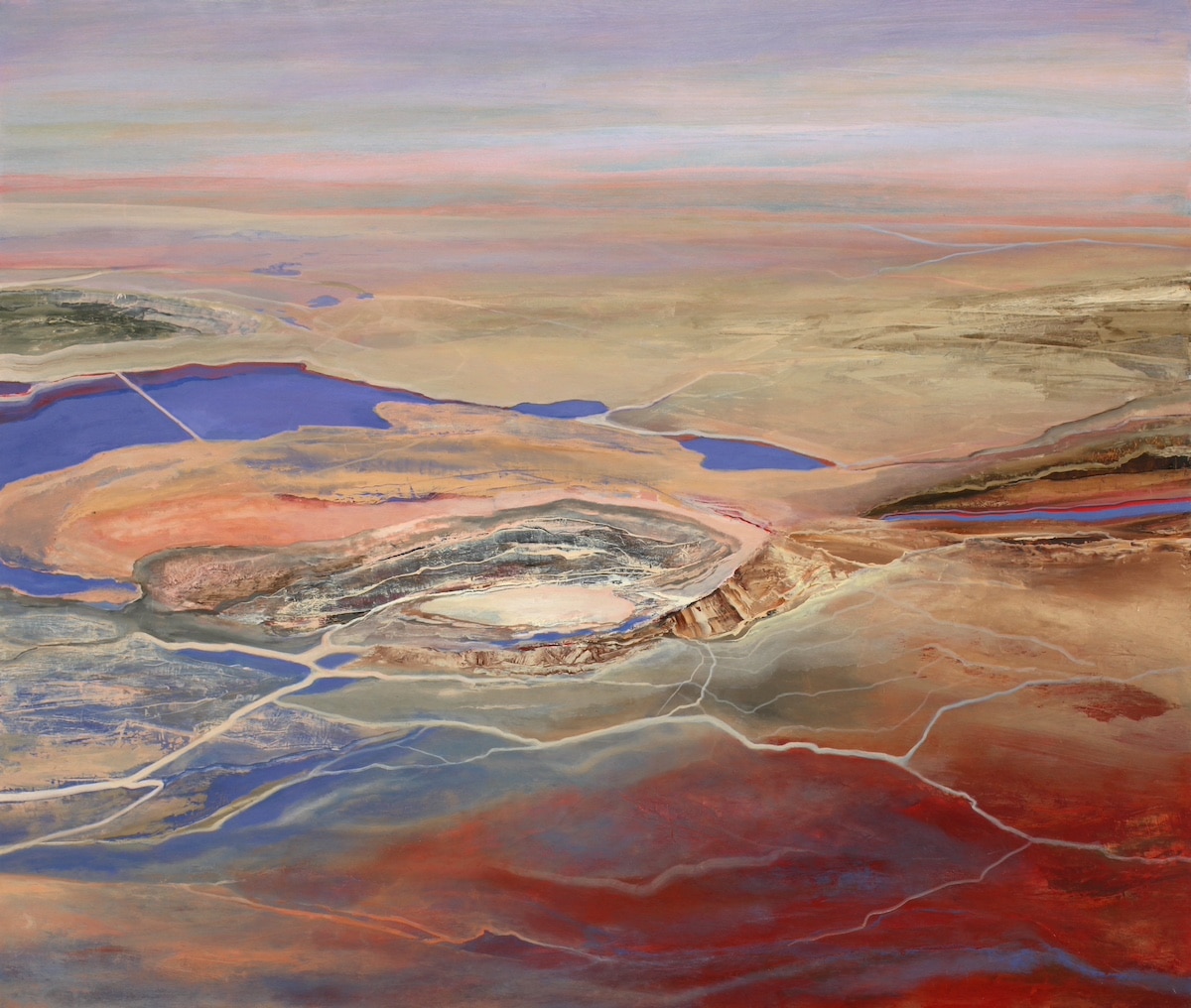 Fictional Landscapes, Mesmerizing Abstract Paintings By Philip Govedare (5)
