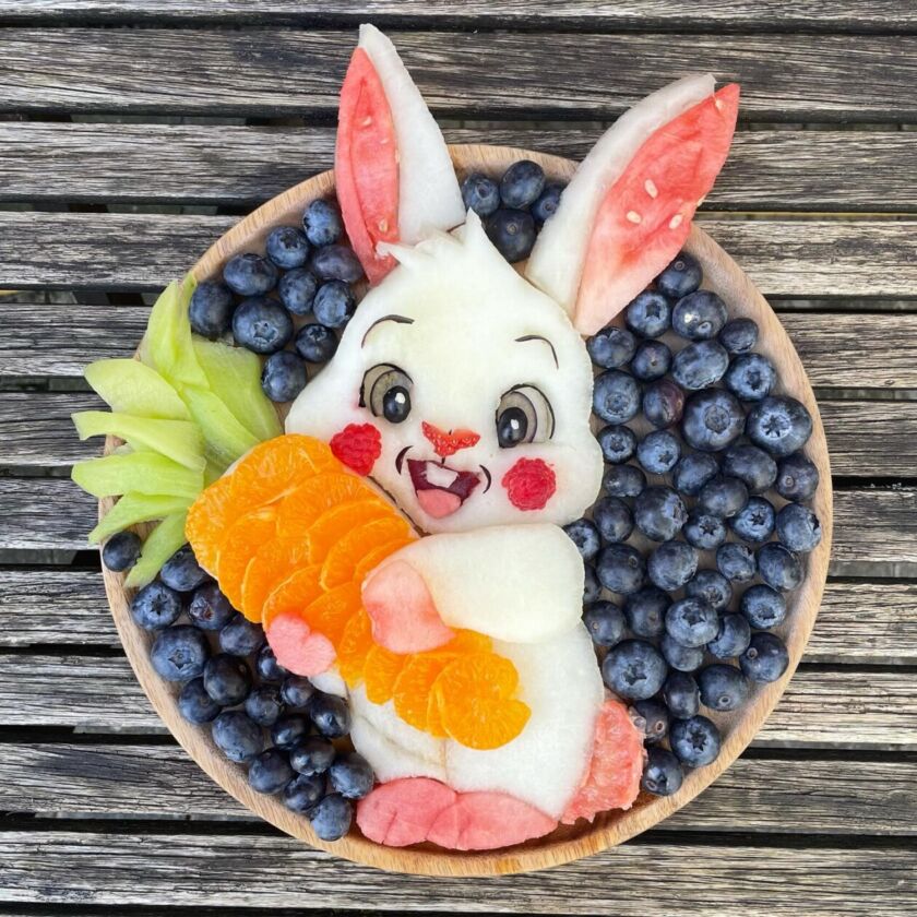 Fresh fruits and vegetables cleverly turned into cute characters by ...