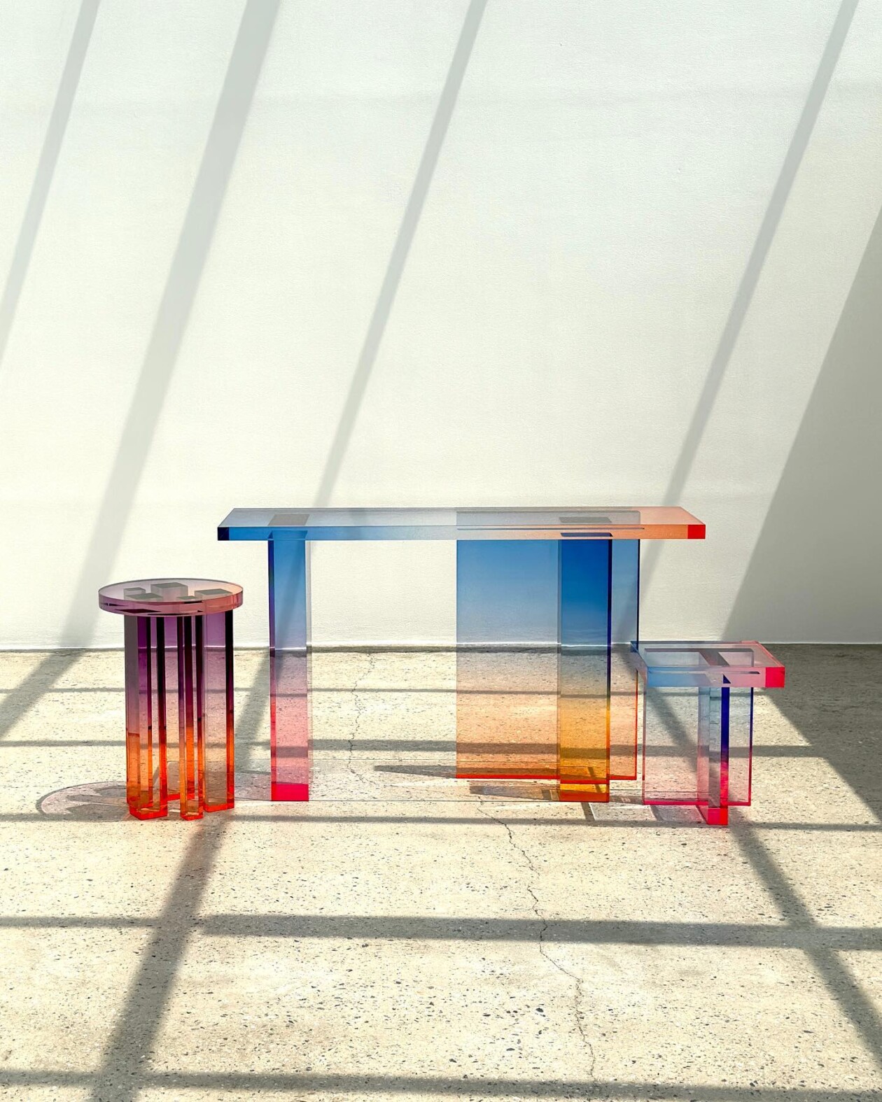 Gorgeous Sculptural Furniture Made Of Gradient Acrylic By South Korean Artist Saerom Yoon (1)