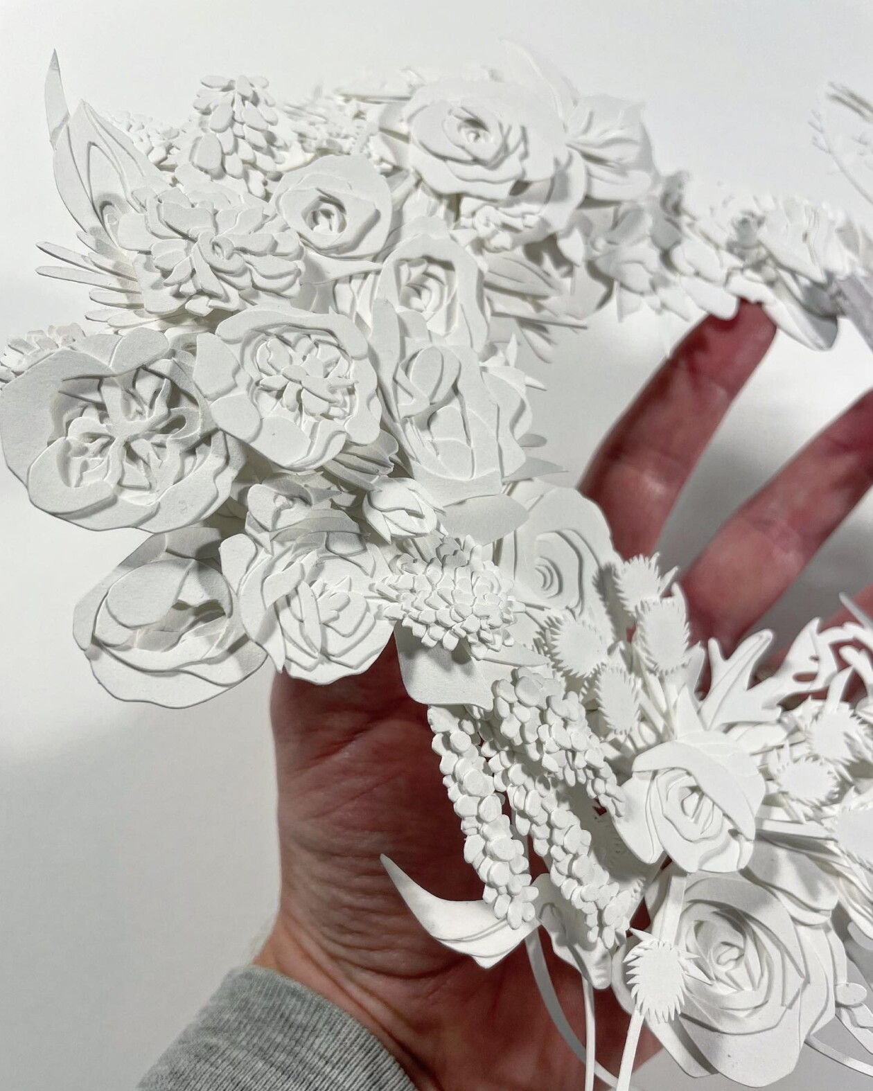 Gorgeously Intricate Floral Paper Cutting Sculptures By Joey Bates (15)
