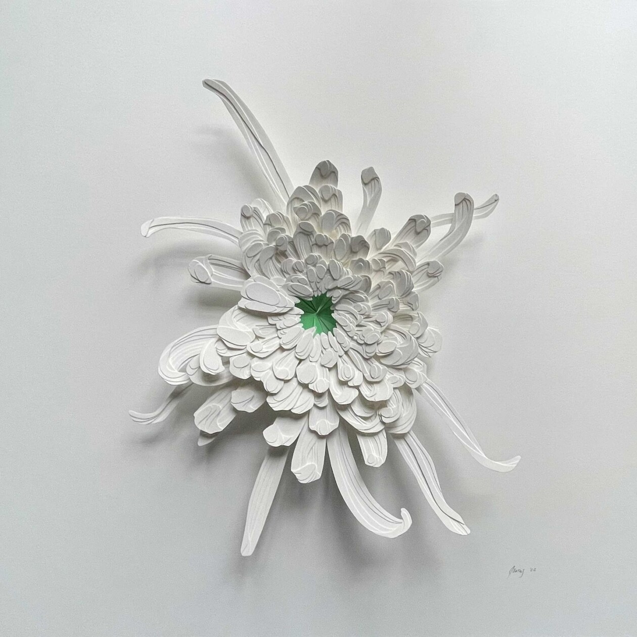 Gorgeously Intricate Floral Paper Cutting Sculptures By Joey Bates (2)