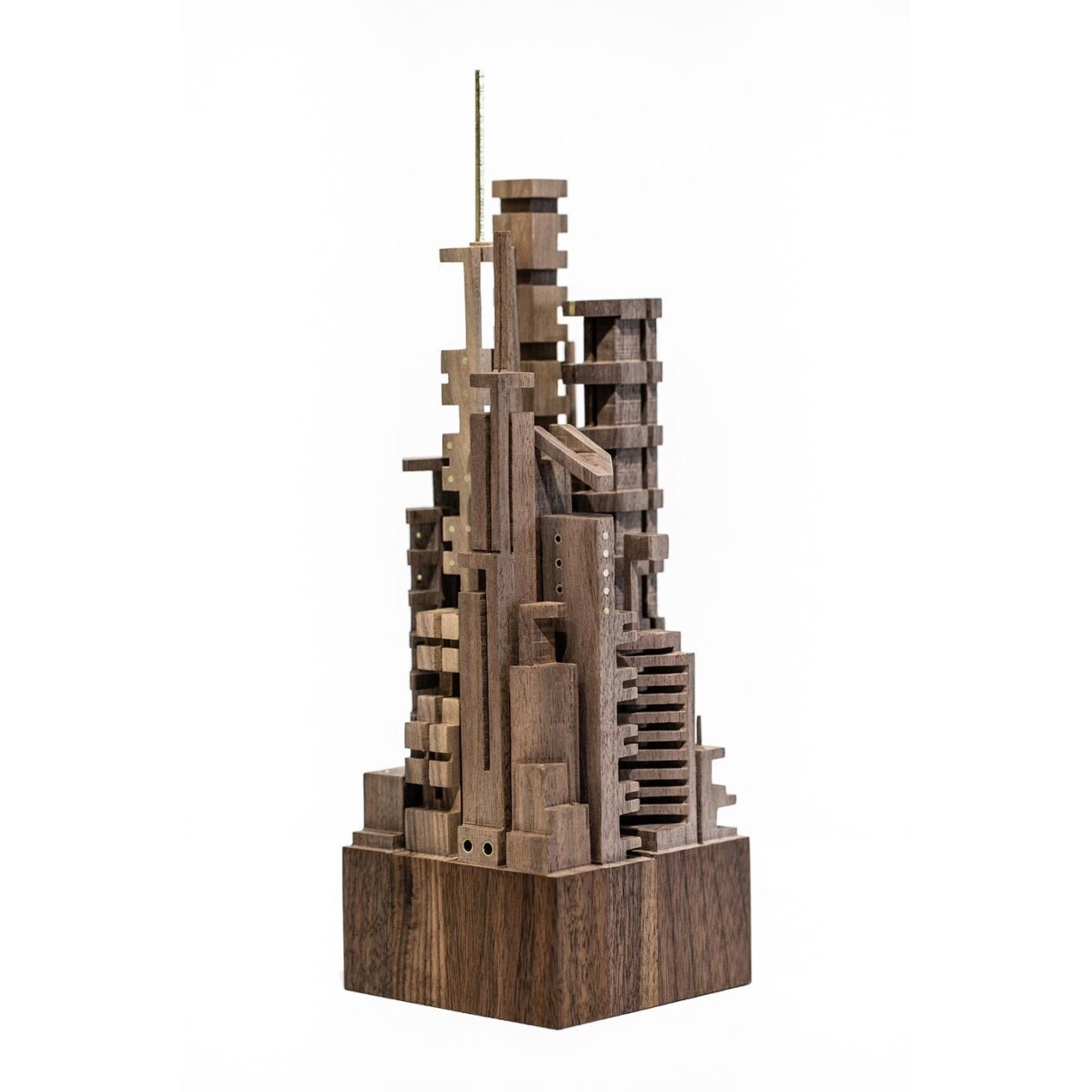 Intricate Cityscape Sculptures Made From Scrap Wood By James Mcnabb (1)