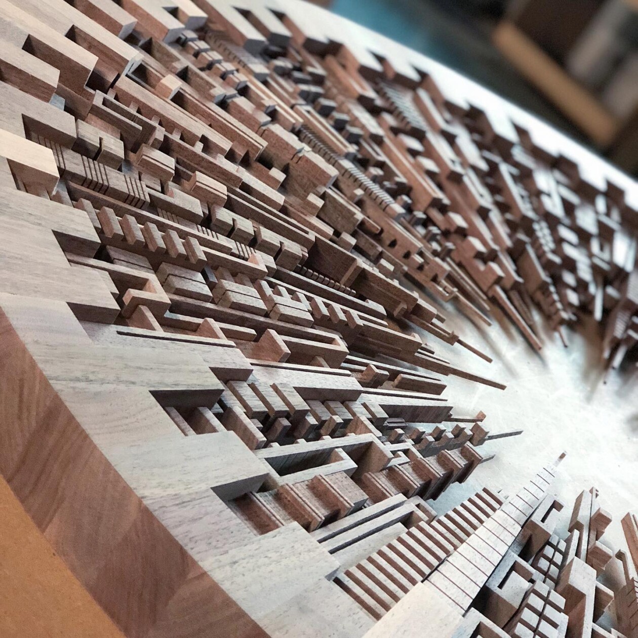 Intricate Cityscape Sculptures Made From Scrap Wood By James Mcnabb (4)