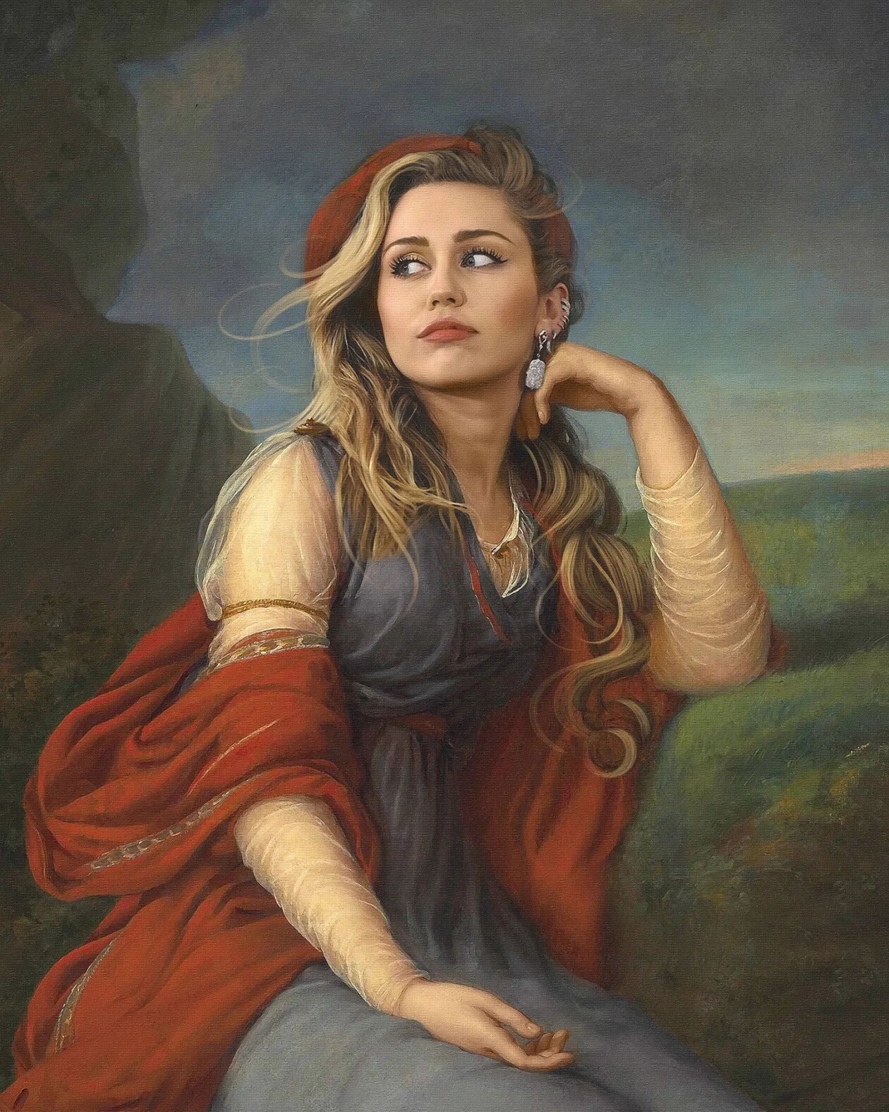 Kyès Recreates Portraits Of Celebrities As If They Were In Classical Paintings (10)