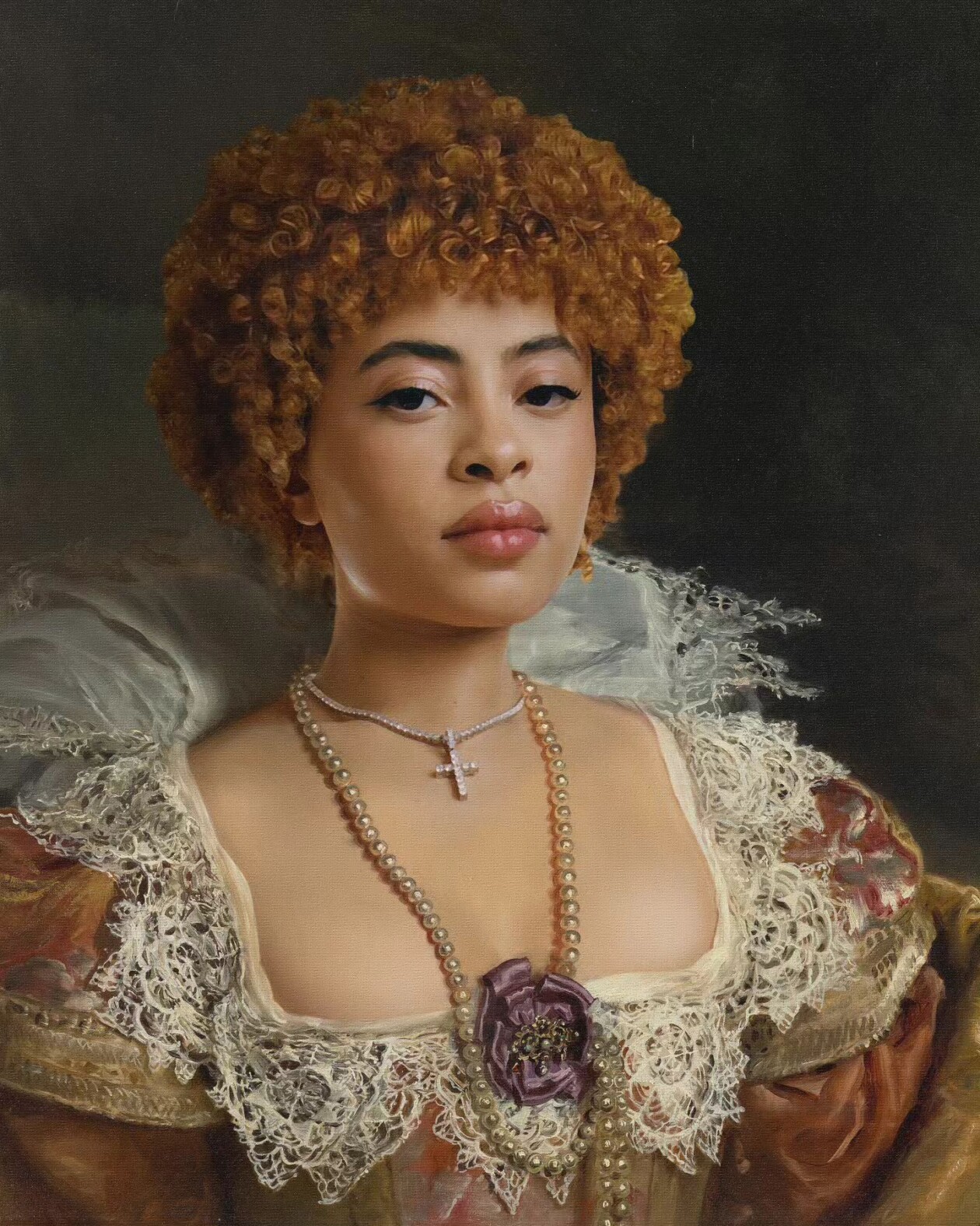 Kyès Recreates Portraits Of Celebrities As If They Were In Classical Paintings (16)