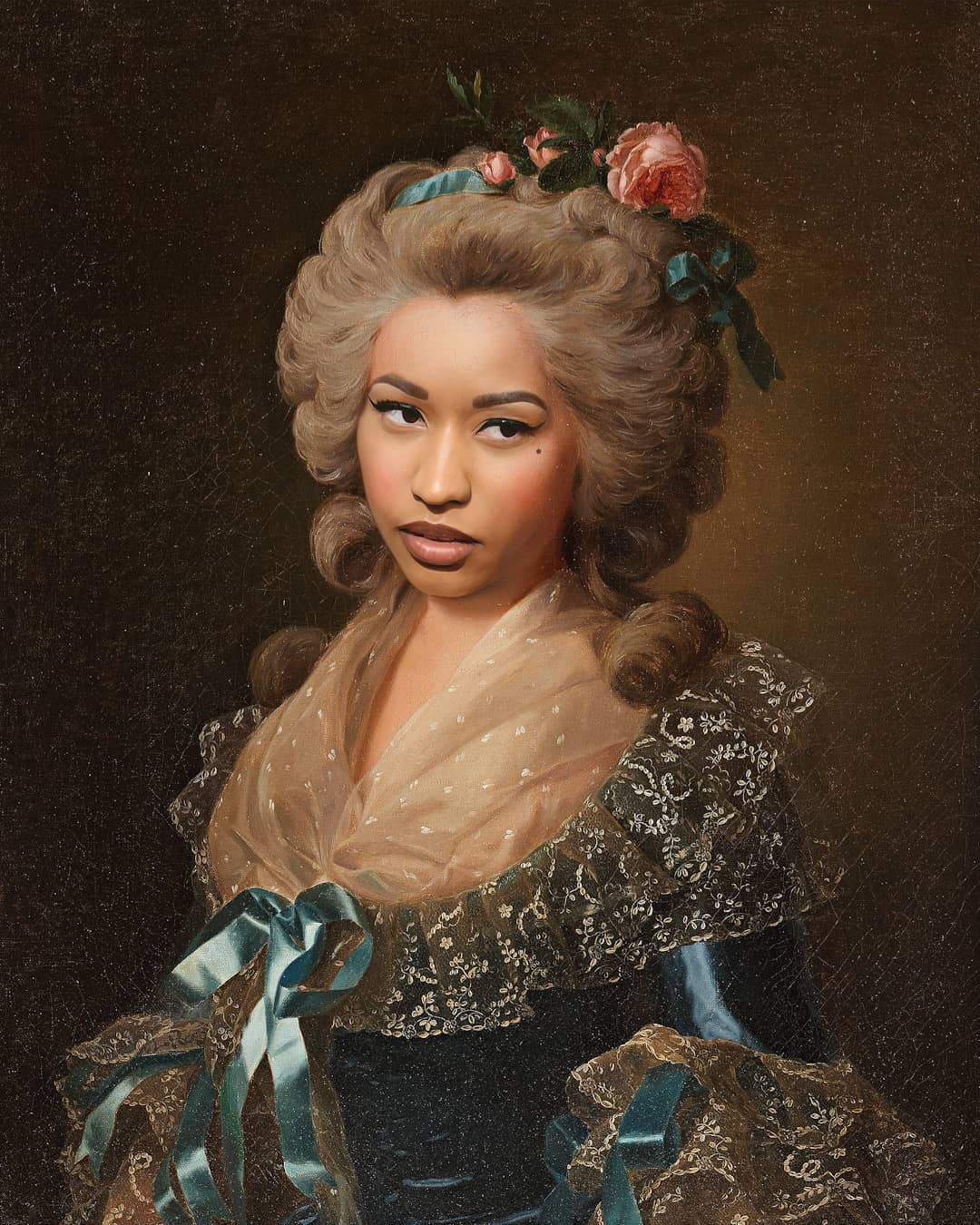 Kyès Recreates Portraits Of Celebrities As If They Were In Classical Paintings (4)