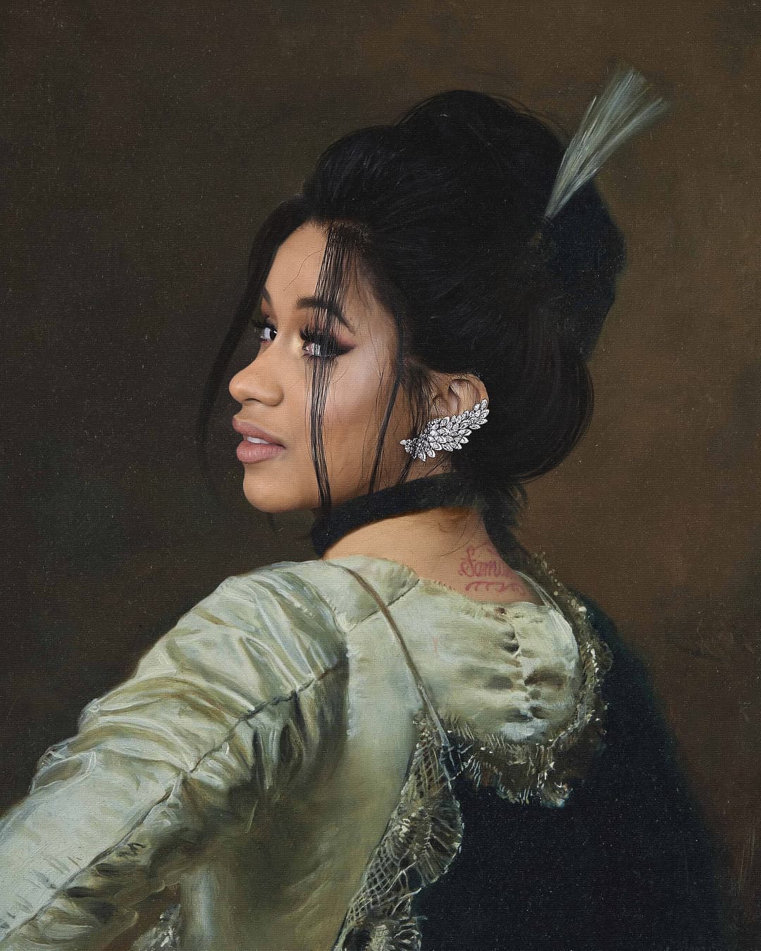 Kyès Recreates Portraits Of Celebrities As If They Were In Classical Paintings (5)