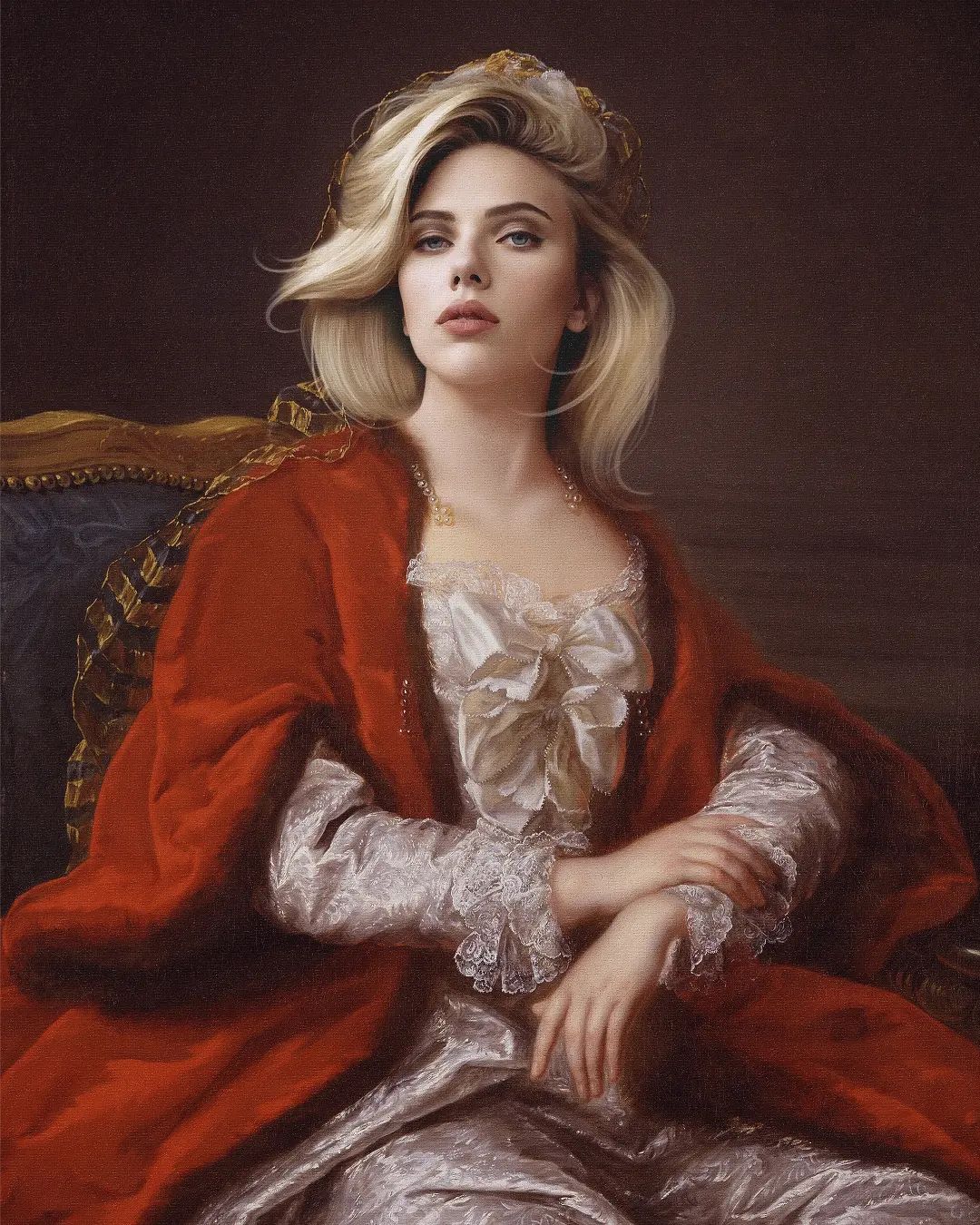 Kyès Recreates Portraits Of Celebrities As If They Were In Classical Paintings (7)