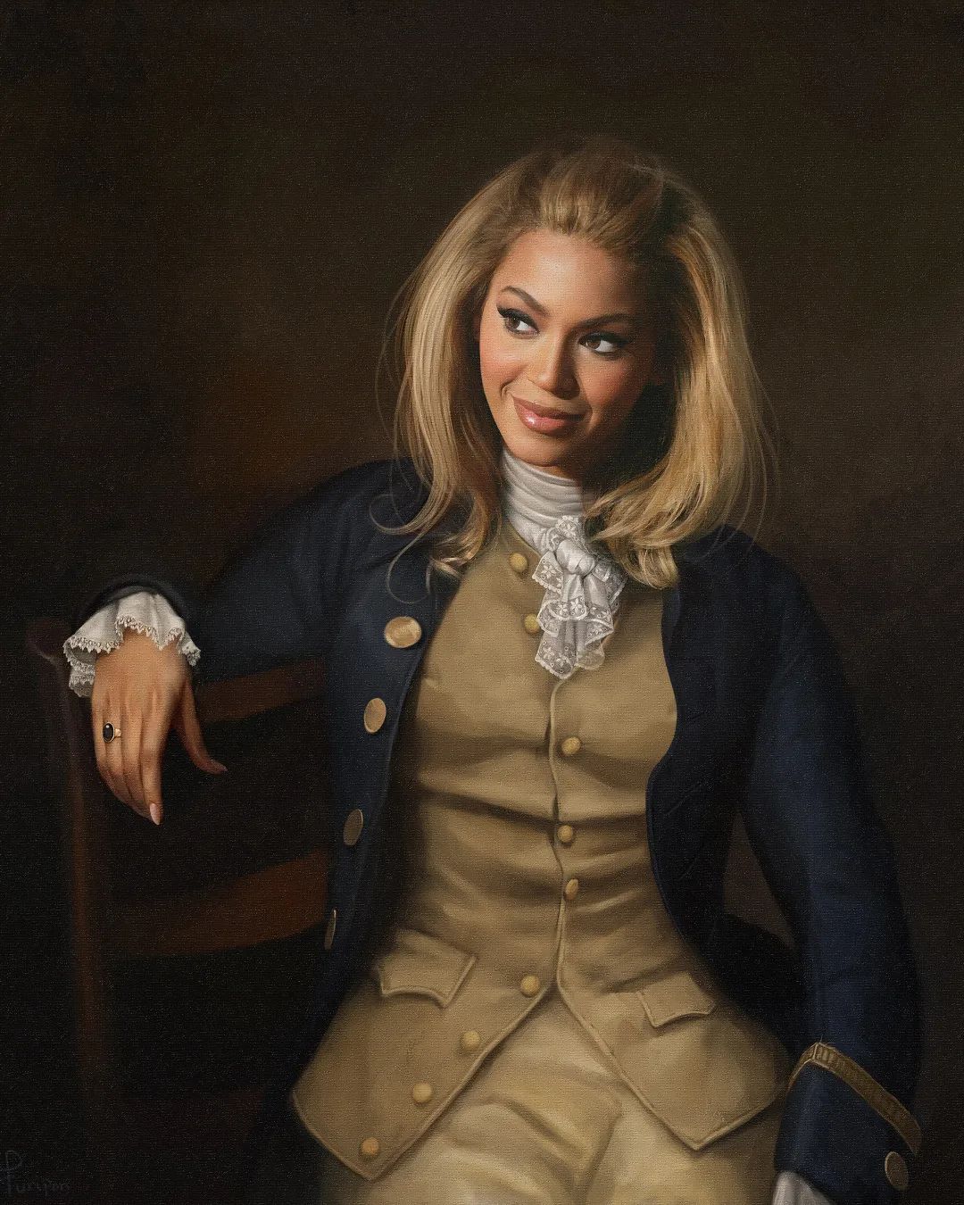 Kyès Recreates Portraits Of Celebrities As If They Were In Classical Paintings (8)