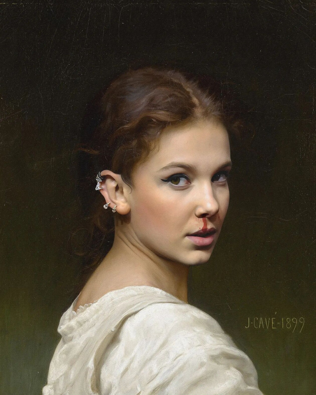 Kyès Recreates Portraits Of Celebrities As If They Were In Classical Paintings (9)