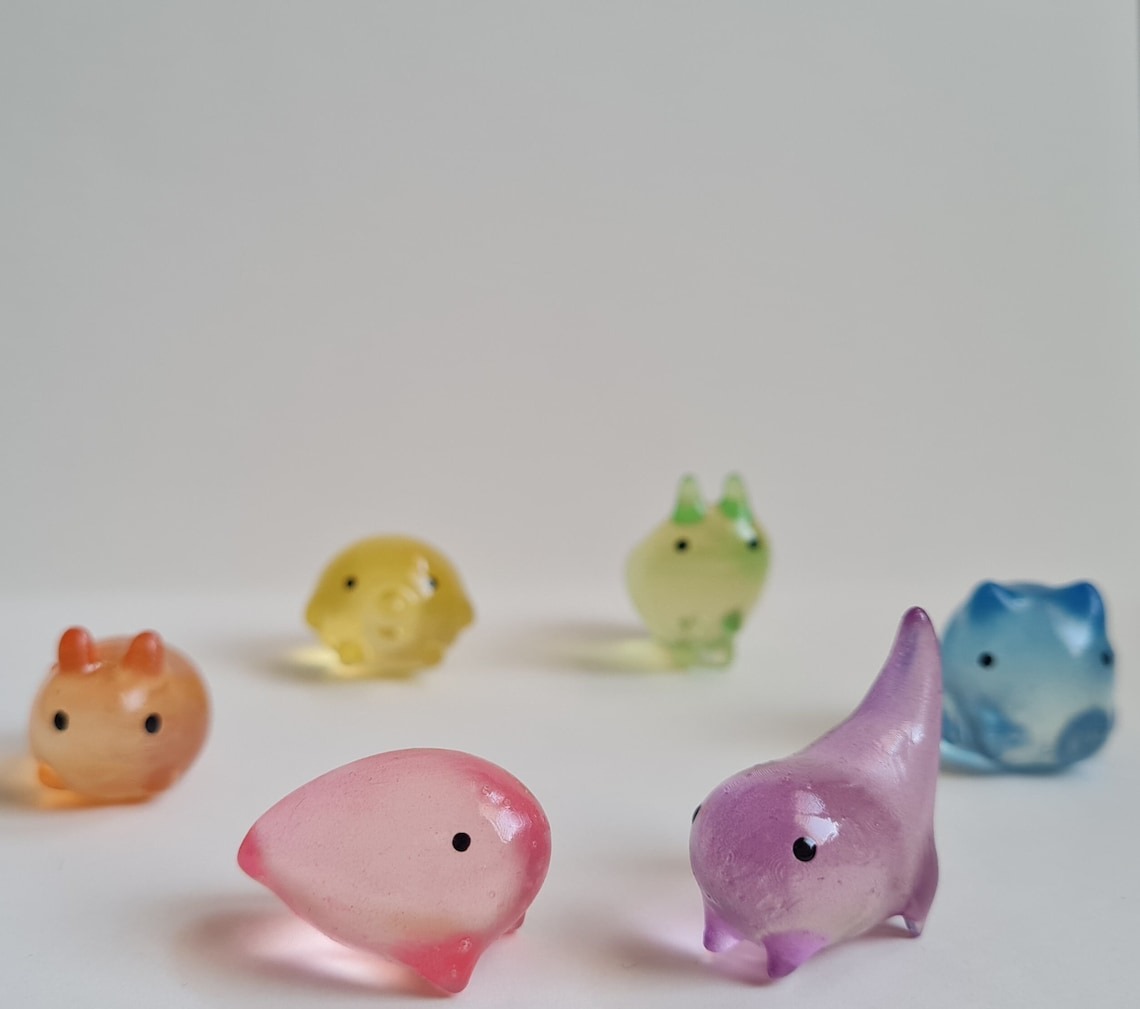 Liddle Lads, Cute Little Blob Like 3d Printed Resin Creatures By Ni (3)