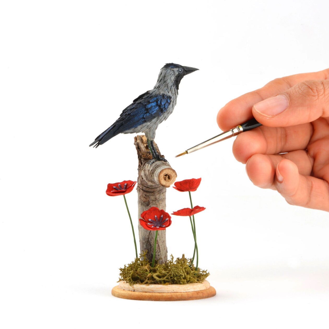 Miniature Bird Paper Sculptures With Whimsical Details By Nayan And Venus (11)
