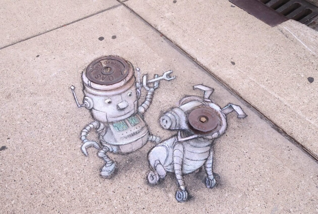 Playful Characters Drawn On Everyday Streets By David Zinn (16)